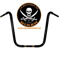 GUIDON EN 25/32 YAMAHA HAUTEUR 45.50cm NOIR..PE06012115 BARON HANDLEBAR KING-KONG BAR 1.25" BLACK #LABOUTIQUEDUBIKER