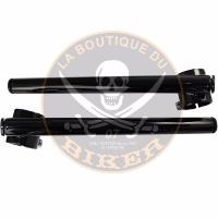 GUIDON BRACELET EN 22 POUR FOURCHE de 33MM...NOIR...PE06012449 EMGO HANDLEBAR 7/8" CLIP-ON BLACK