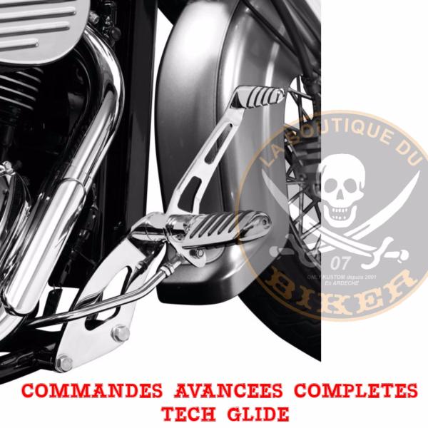 COMMANDES AVANCEES YAMAHA XVS1300 MIDNIGHT STAR...+19cm TECHGLIDE...H492-607 Highway Hawk Forward Controls Kit 19 cm forward "Tech Glide" for Yamaha XVS 1300 A Midnight Star with footpegs Chrome 