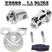 ADAPTATEUR PASSAGER POUR MARCHE PIED KURYAKYN INDIAN CHIEF...K8828 KURYAKYN SPLINED ADAPTER FOR INDIAN CHROME 16200724 / 8828