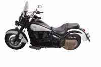 SACOCHE CADRE SOFTAIL MARRON 7.5 Litres...LZAD2-2013 Ledrie swingarm bag "left" leather brown W=26xD=10xH=28cm 7,5 liters for Harley Davidson Softail till 2017 (1 piece)