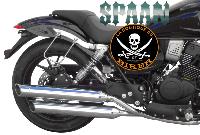 SPORTS SACOCHES MITT 125 / 400 MB...SP1571 CHROME SPAAN LA BOUTIQUE DU BIKER