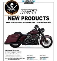 POTS HARLEY TOURING A PARTIR 2017 VANCE & HINES EXHAUST NEW TORQUER 450 NOIR...VH46674