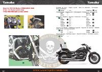 SISSY BAR YAMAHA 1100 DRAG STAR CUSTOM...HAUTEUR 35cm SANS PORTE PAQUET...SP394NE NOIR... LA BOUTIQUE DU BIKER