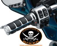 POIGNEES CHAUFFANTES POUR GUIDON DE 25...KURYAKYN GRIPS ISO HEATED DUAL CBL 06302775 / 6471 HARLEY + PAN AMERICA