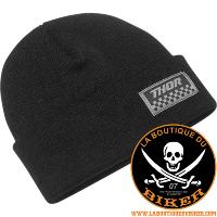 BONNET THOR CHECKER NOIR...PE25013680 THOR BEANIE THOR CHECKER BLACK #LABOUTIQUEDUBIKER