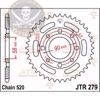 COURONNE ARRIERE HONDA VT125 SHADOW / 125/250 REBEL 520/41T...JT SPROCKETS SPROCKET REAR 41T 520 12100438 / JTR273.41