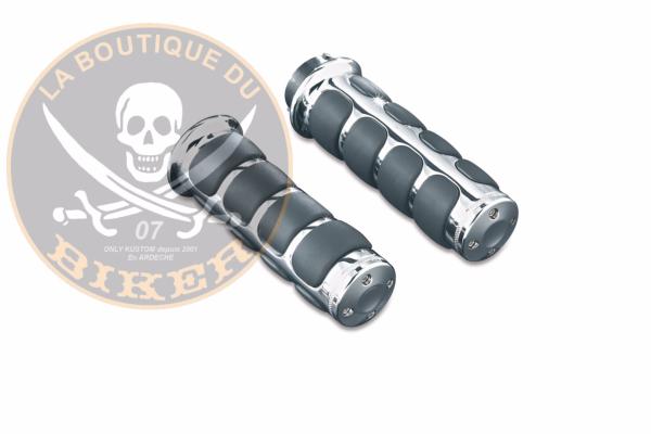 POIGNEES POUR GUIDON DE 25 SUZUKI KURYAKYN ISO...K6235 KURYAKYN GRIPS ISO 5 3/4" 06300186 / 6235