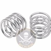 RESSORT POUR SELLE SOLO 05cm CHROME LA PAIRE...PE08200010 DRAG SPECIALTIES SEAT SPRING 2" CHROM...LA BOUTIQUE DU BIKER