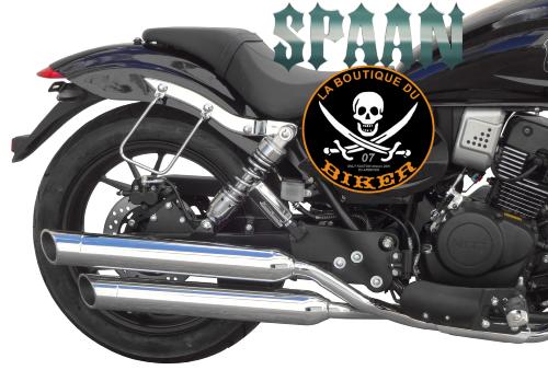 SUPPORTS SACOCHES AJS MOTORCYCLES Highway Star...SP1571 CHROME SPAAN LA BOUTIQUE DU BIKER