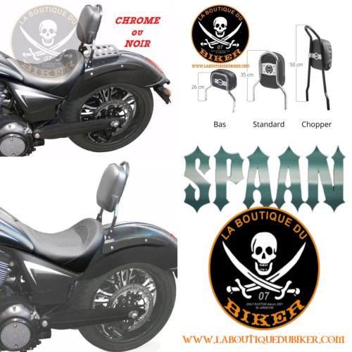 SISSY BAR CONDUCTEUR POUR VICTORY JUDGE...HAUTEUR 35cm SANS PORTE PAQUET...SP1158 CHROME... LA BOUTIQUE DU BIKER