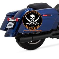 POTS HARLEY FLHT/FLHTX/ FLTRX/FLTRU/FLTRK/FLHX/FLHR 2017-2023...VANCE + HINES EXHAUST PRO-P.BLACK.17+ FL 18002572 / 47383 #LABOUTIQUEDUBIKER