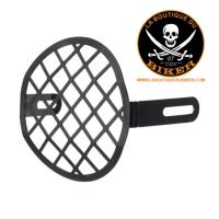 GRILLE DE PHARE POUR ROYAL ENFIELD 650 CONTINENTAL / INTERCEPTOR...MCS950693 C-RACER, HEADLAMP GUARD GRILL. BLACK