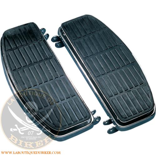 MARCHE-PIEDS AVANT HARLEY FL 1970-1984...DS254410 DRAG SPECIALTIES FLOORBOARDS W/ DAMPER OEM #50603-74A
