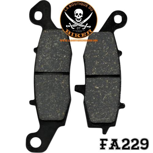 PLAQUETTES DE FREIN KAWASAKI VN 800/900/1500/1600/1700 AVANT...FA229 EBC BRAKE PAD FA SERIES ORGANIC