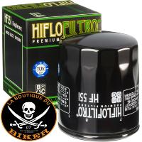 FILTRE A HUILE MOTO GUZZI...PE HF551 NOIR... HIFLOFILTRO FLTR OIL MOTO GUZZI HF551 07120135 / HF551 LA BOUTIQUE DU BIKER