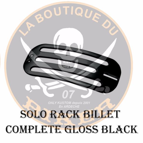 PORTE PAQUET TRIUMPH 1600 THUNDERBIRD SOLO RACK BILLET COMPLETE BLACK...H666-0631BK Highway Hawk Solo rack "Billet" gloss black - complete with brackets for Triumph THUNDERBIRD ...LA BOUTIQUE DU BIKER