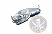 EMBLEME DE GARDE-BOUE SANGLIER CHROME KURYAKYN...K9022 KURYAKYN FNDR ORNAMENT WILD BOAR DS111220 / 9022...LA BOUTIQUE DU BIKER