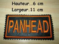 PATCHE BRODE...CUIR PETIT MODELE...PatchCuir-Panhead