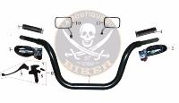 GUIDON BOBBER/DAYTONA/SPYDER 125/350...N°02 COMMODO GAUCHE CHROME 