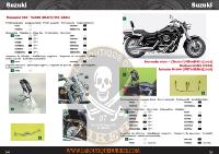SISSI-BAR SUZUKI VZ800 MARAUDER 1996-2004...HAUTEUR 35cm SANS PORTE PAQUET...SP547NE NOIR... LA BOUTIQUE DU BIKER