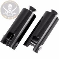 ADAPTATEUR POUR CALE PIED HARLEY...LA PAIRE ARRIERE FPMT500-B...ACCUTRONIX MOUNTS FOOTPEG RR BK 16201241 / FPMT500-B