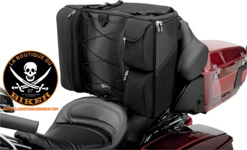 SAC POUR SELLE SADDLEMEN BR4100 DRESSER...PE35010322 SADDLEMEN BACKREST BAG BR4100 35010322 / 3501-0322...LA BOUTIQUE DU BIKER