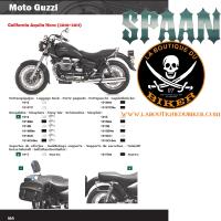 SISSI-BAR MOTO GUZZI CALIFORNIA AQUILA...HAUTEUR 50cm SANS PORTE PAQUET NOIR...SP1015CH CHROME  #LABOUTIQUEDUBIKER