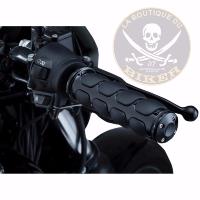 POIGNEES POUR GUIDON DE 25 VICTORY KURYAKYN ISO NOIR...K6345 KURYAKYN GRIP ISO BLK METRIC CRUS 06300960 / 6345