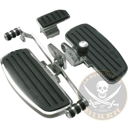 MARCHE PIEDS DOUBLE SELECTEUR HONDA GOLDWING GL1800 2001-2017...RIVCO PRODUCTS FLOORBOARDS DRIVER GL 16210670 / GL18020