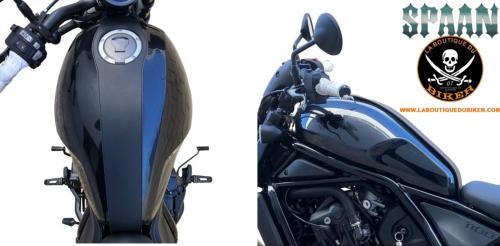 Couvre Réservoir HONDA REBEL 1100 Cuir MARRON SP1777-M...SPAAN LA BOUTIQUE DU BIKER