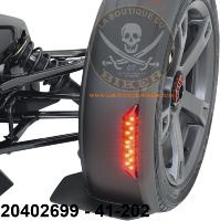 Feu de gabarit pour garde-boue avant arrière CAN-AM SPYDER 2019-2022...SHOW CHROME LED LIGHT CAN-AM AMBER 20402560 / 41-187