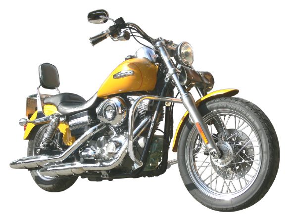 BARRE DE PROTECTION MOTEUR HARLEY DYNA GLIDE et SUPER GLIDE APRES 2006 CHROME...SP960.