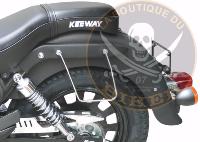 SUPPORTS SACOCHES KEEWAY 125 K-LIGHT...SP1552 CHROME...SPAAN-LA BOUTIQUE DU BIKER