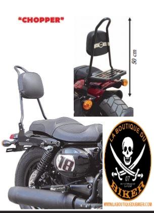 SISSI-BAR HD SPORTSTER APRES 2004...HAUTEUR 50cm AVEC PORTE PAQUET NOIR...SP666CHNE...SPAAN-LABOUTIQUEDUBIKER