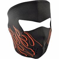 MASQUE CAGOULE...PE25030108 ZAN HEADGEAR FACE MASK ORANGE FLAME 25030108 / WNFM045...LA BOUTIQUE DU BIKER