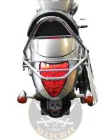 PORTE PAQUET POUR SISSI BAR 350mm HIGHWAY EXTREME CHROME...H525-005 Highway Hawk Luggage rack chrome for Sissybar "Extreme"