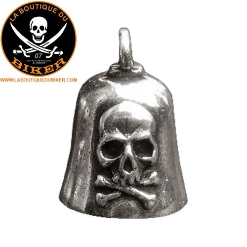 CLOCHETTE PORTE BONHEUR...MCS550529 SKULL & CROSSBONES GREMLIN BELL #LABOUTIQUEDUBIKER