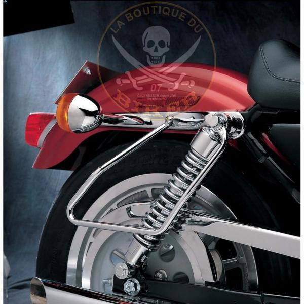 SUPPORTS SACOCHES HARLEY SPORTSTER 1994-2003...OEM #90799-94B DRAG SPECIALTIES SBAG SUPPORTS F/94-03 XL DS110857 / 77-0045NU