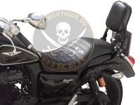 MACBOR ROCKSTER + FLAT...SISSI BAR SANS PORTE PAQUET...SP1466NE NOIR...SPAAN-LA BOUTIQUE DU BIKER