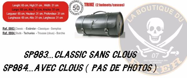 ROULEAU SPECIAL TRIKE  CLASSIC 50 LITRES...SP983 SPAAN LA BOUTIQUE DU BIKER