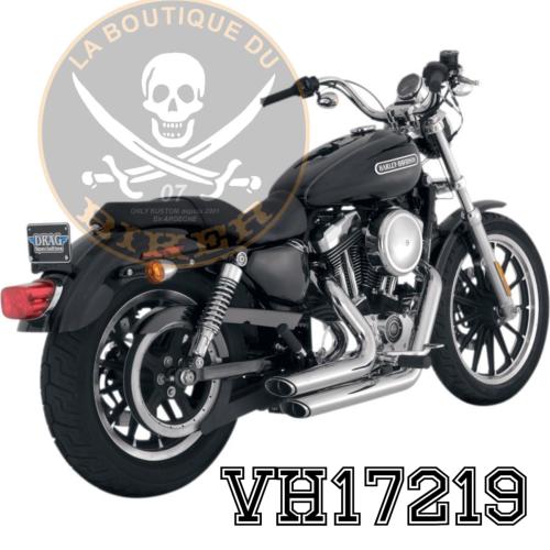 POTS HARLEY XL 2004-2013 VANCE & HINES EXHAUST SYSTEM SHORTSHOTS STAGGERED CHROME...VH17219