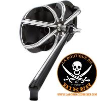 RETROVISEUR HARLEY NOIR ARLEN NESS CAGED 10-GAUGE NOIR DROIT...PE06401203 ARLEN NESS MIRROR CAGED 10-GAUGE RIGHT BLACK 13-162