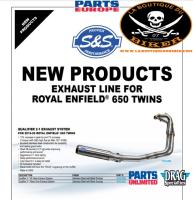 POTS ROYAL ENFIELD 650 CONTINENTAL / INTERCEPTOR...PE18102850 S&S CYCLE EXHAUST 2-1SS 49S R-ENFLD