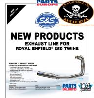 POTS ROYAL ENFIELD 650 CONTINENTAL / INTERCEPTOR...PE18102850 S&S CYCLE EXHAUST 2-1SS 49S R-ENFLD 18102850 / 550-1029