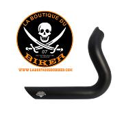 PARE CHALEUR NOIR ARRIERE POUR POTS HARLEY XL 2004-2013 VANCE & HINES EXHAUST SYSTEM SHORTSHOTS STAGGERED NOIR...VANCE & HINES EXHAUST REAR SHIELD 18600760 / D393HP-R