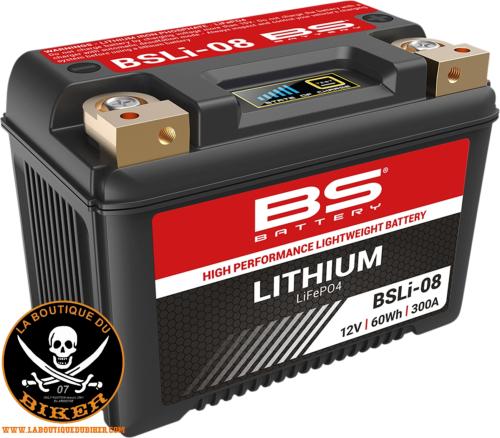 BATTERIE POUR HD SPORTSTER 883...PE21130789 BS BATTERY BATTERY LITHIUM BSLI08 21130789 / 360108