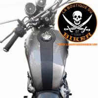 Couvre Réservoir ROYAL ENFIELD Continental / Interceptor 650 Cuir Noir...SP1596 SPAAN-LABOUTIQUEDUBIKER