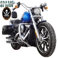 SUPPORTS SACOCHES HD SOFTAIL A PARTIR DE 2018...KLICKFIX CHROME...SP1518..LABOUTIQUEDUBIKER