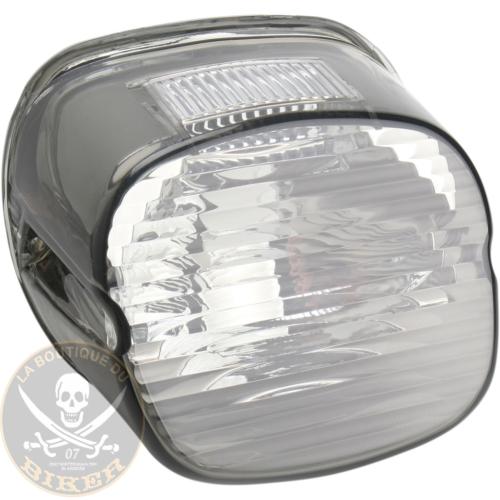 CABOCHON FEU ARRIERE HARLEY FL TRIKE 2010-2019 FUME POUR AMPOULE LED..PE20100778 DRAG SPECIALTIES LENS T/L SMK TOP TAG03-18 20100778 / 12-0417M